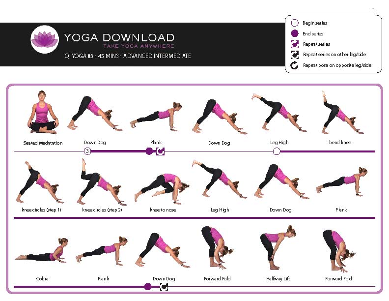 all yoga sequences levels  printable yoga pose for   Charmed poses downloadable Yogi A